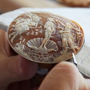 Hand Carved Cameo.